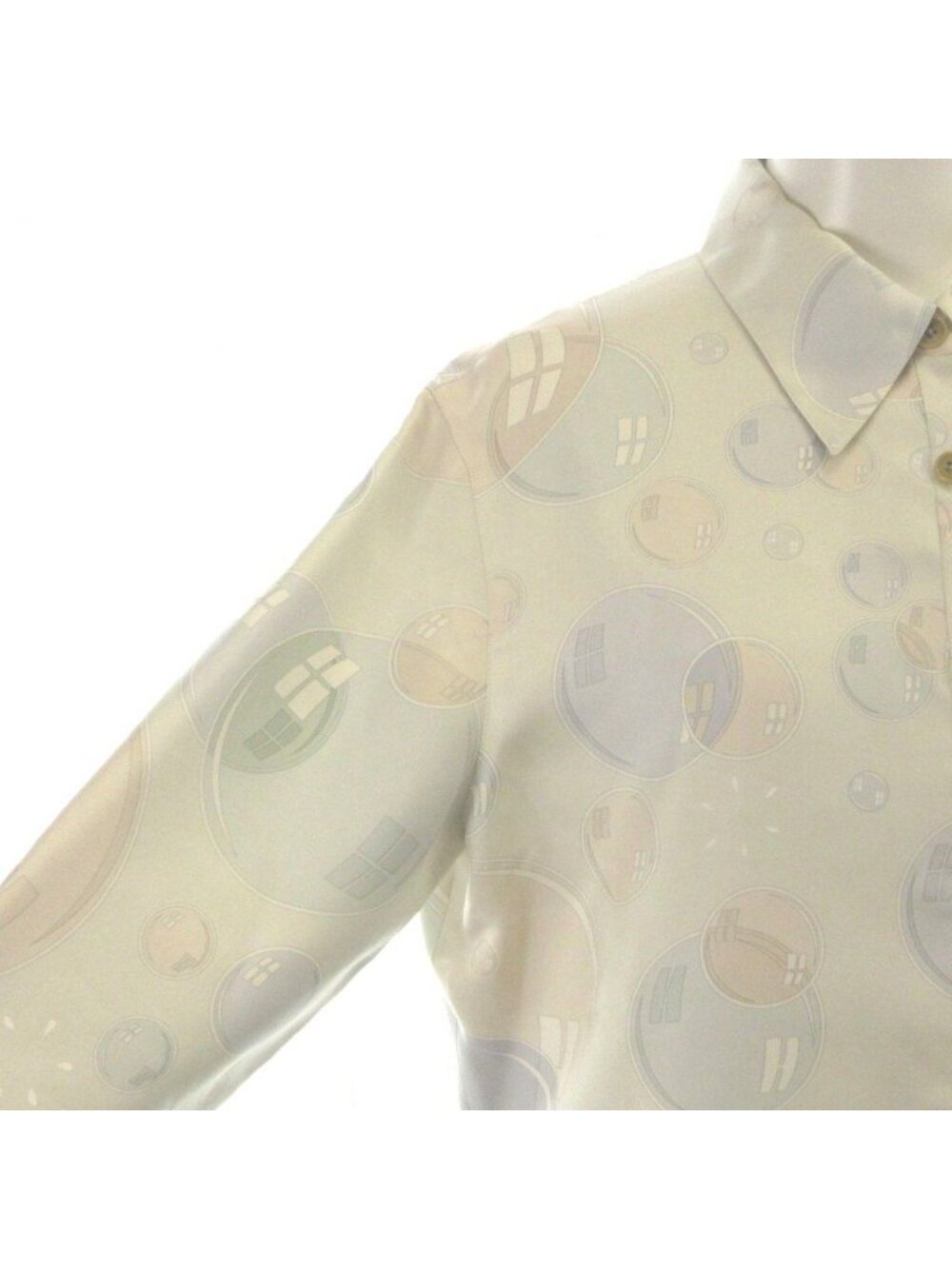 Hermes Martin Margiela Era Bal de Bulles Soap Bubble Shirt Blouse Long Sleeve - Picture 4 of 6
